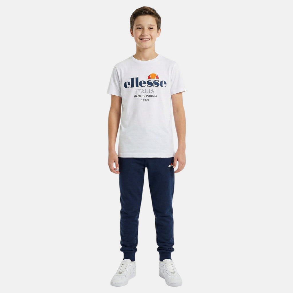 Pack De 2 T-Shirts Et Pantalon De Jogging Ellesse Garcon - Blanc/Bleu