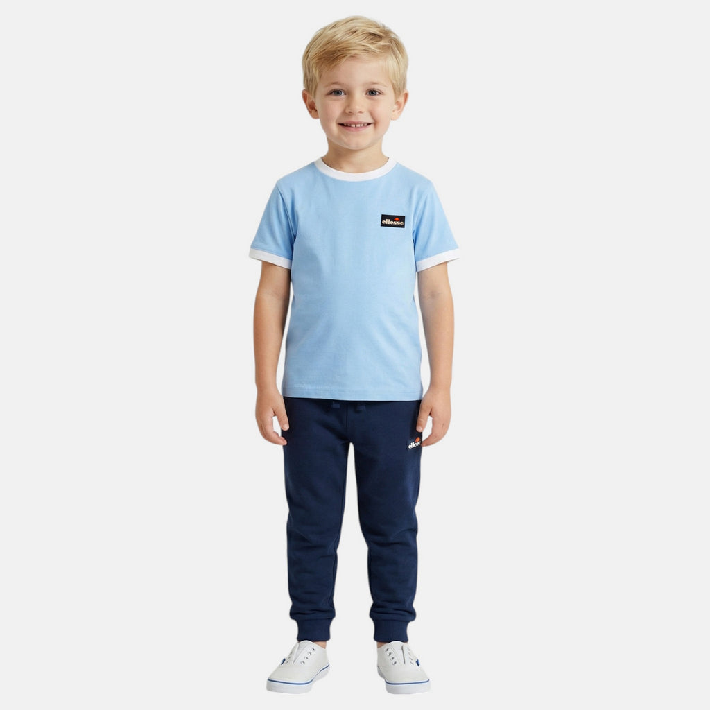 Pack De 2 T-Shirts Et Pantalon De Jogging Ellesse Garcon - Blanc/Bleu