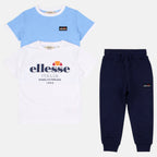 Pack De 2 T-Shirts Et Pantalon De Jogging Ellesse Garcon - Blanc/Bleu