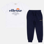 Pack De 2 T-Shirts Et Pantalon De Jogging Ellesse Garcon - Blanc/Bleu