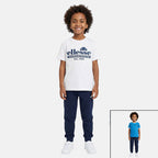 Pack De 2 T-Shirts Et Pantalon De Jogging Ellesse Garcon - Bleu/Marine