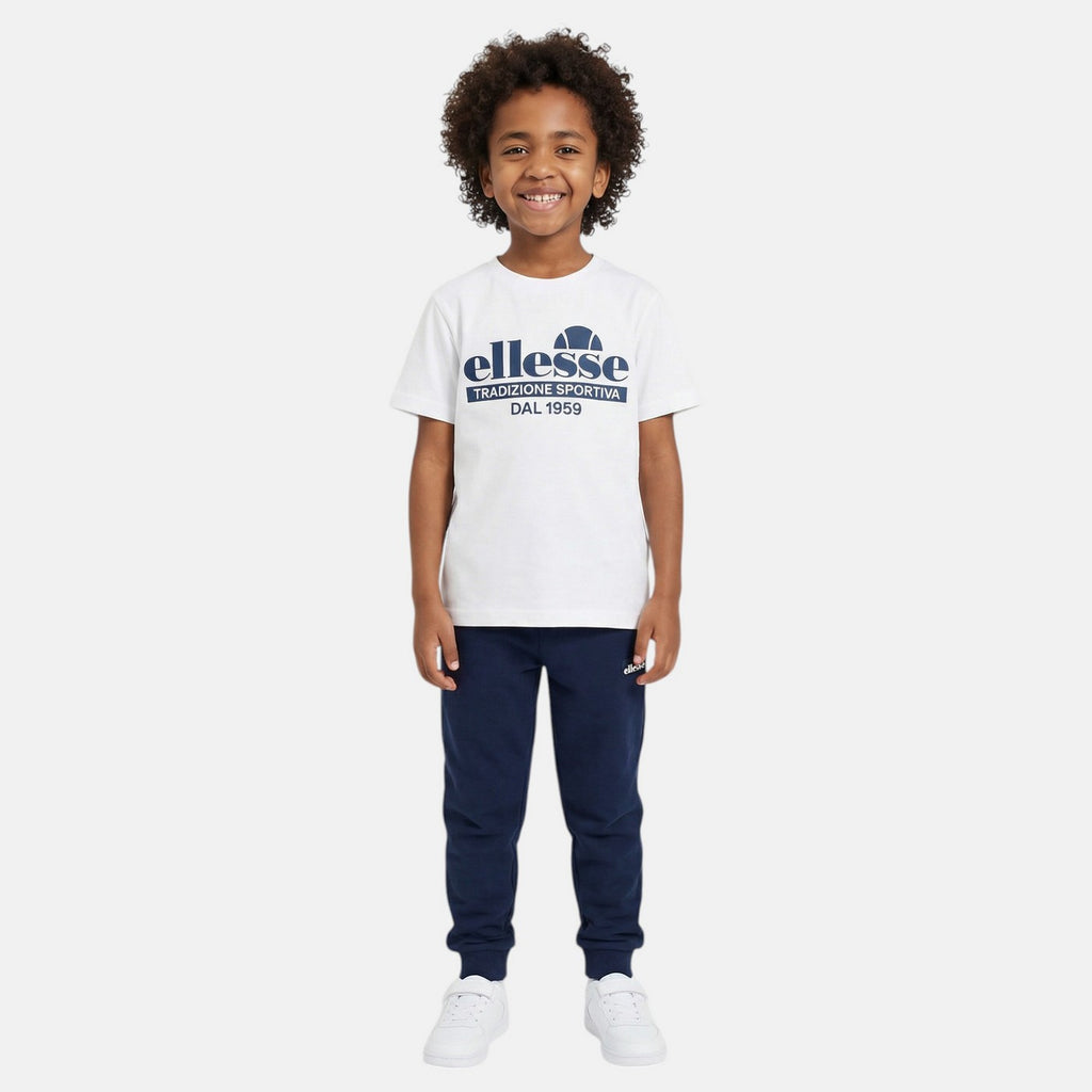 Pack De 2 T-Shirts Et Pantalon De Jogging Ellesse Garcon - Bleu/Marine