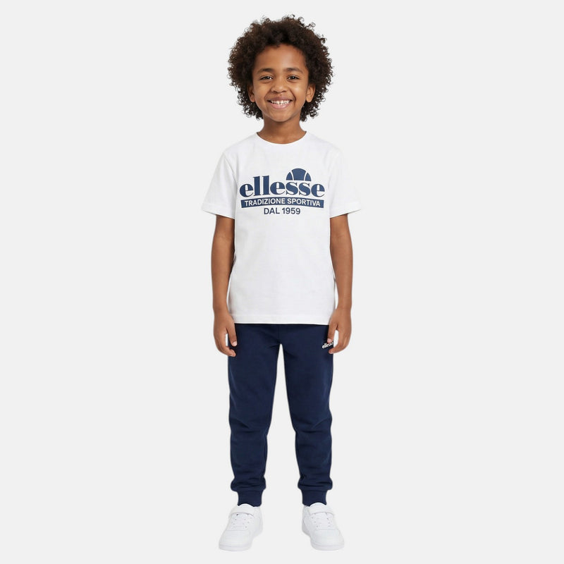 Pack De 2 T-Shirts Et Pantalon De Jogging Ellesse Garcon - Bleu/Marine