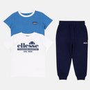 Pack De 2 T-Shirts Et Pantalon De Jogging Ellesse Garcon - Bleu/Marine