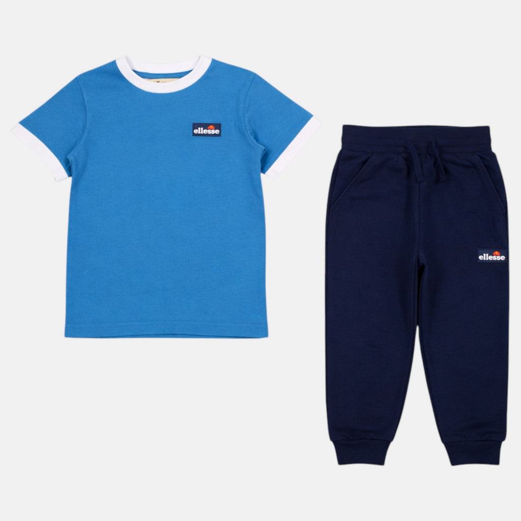 Pack De 2 T-Shirts Et Pantalon De Jogging Ellesse Garcon - Bleu/Marine