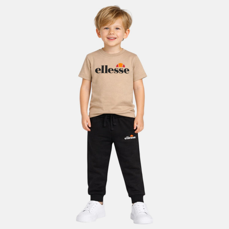 Pack De 2 T-Shirts Et Pantalon De Jogging Ellesse Garcon - Noir/Beige
