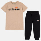 Pack De 2 T-Shirts Et Pantalon De Jogging Ellesse Garcon - Noir/Beige