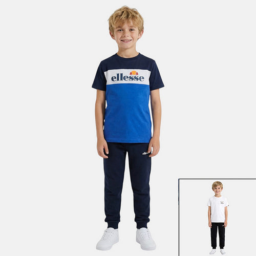 Pack De 2 T-Shirts Et Pantalon De Jogging Ellesse Garcon - Blanc/Marine