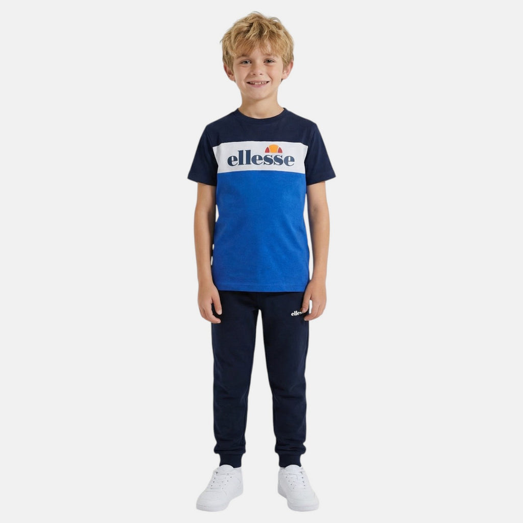Pack De 2 T-Shirts Et Pantalon De Jogging Ellesse Garcon - Blanc/Marine