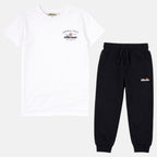 Pack De 2 T-Shirts Et Pantalon De Jogging Ellesse Garcon - Blanc/Marine