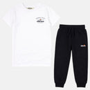 Pack De 2 T-Shirts Et Pantalon De Jogging Ellesse Garcon - Blanc/Marine