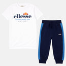Pack De 2 T-Shirts Et Pantalon De Jogging Ellesse Garcon - Blanc/Marine