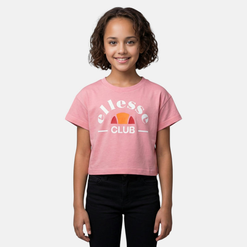 T-Shirt Manches Courtes Ellesse Fille - Rose