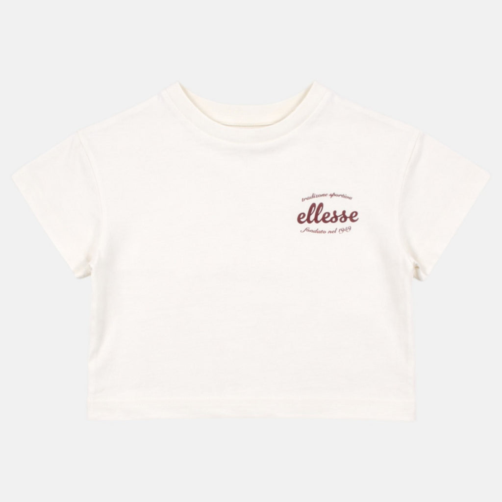 T-Shirt Manches Courtes Ellesse Fille - Blanc