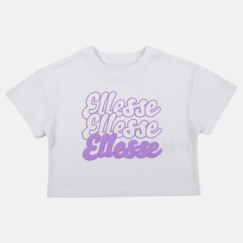T-Shirt Manches Courtes Ellesse Fille - Blanc