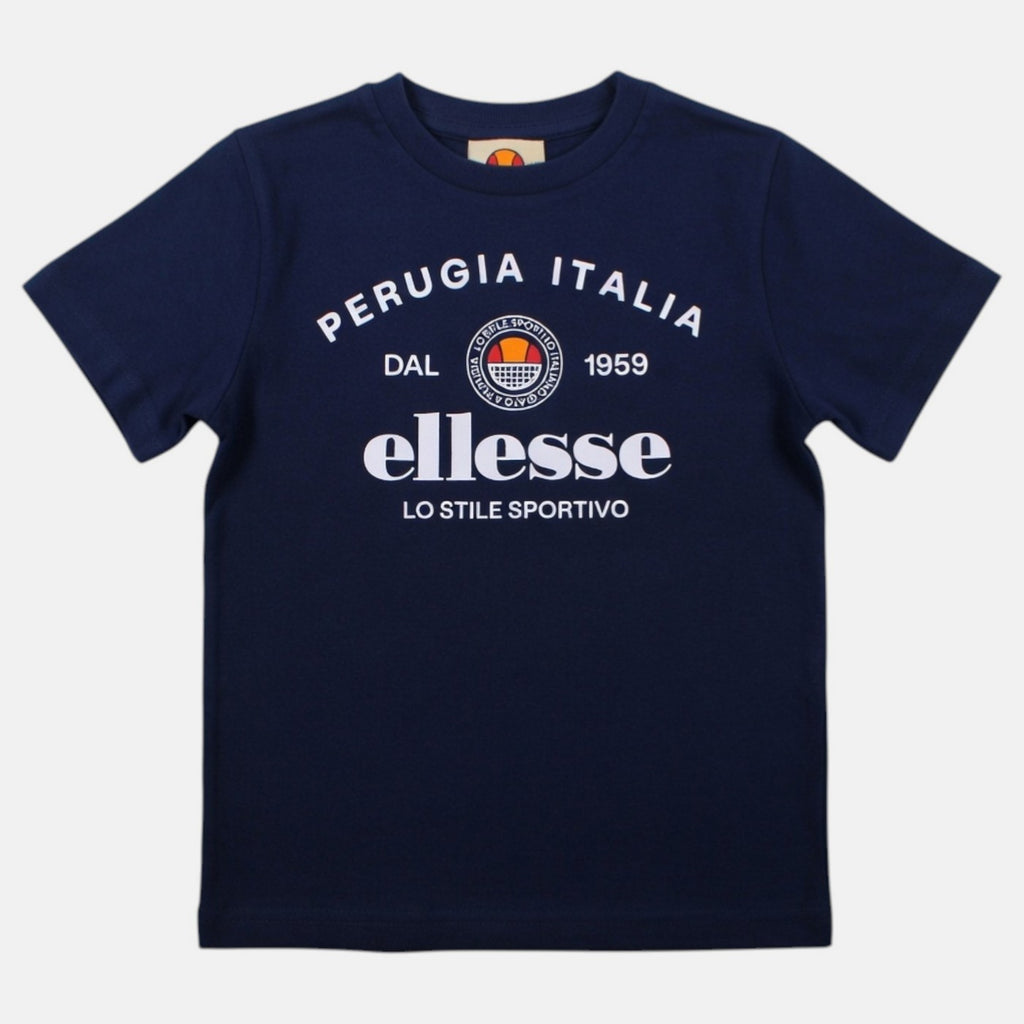 T-Shirt Manches Courtes Ellesse Garcon - Marine