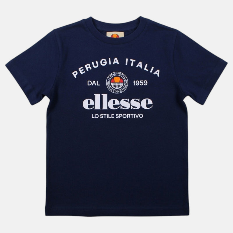 T-Shirt Manches Courtes Ellesse Garcon - Marine