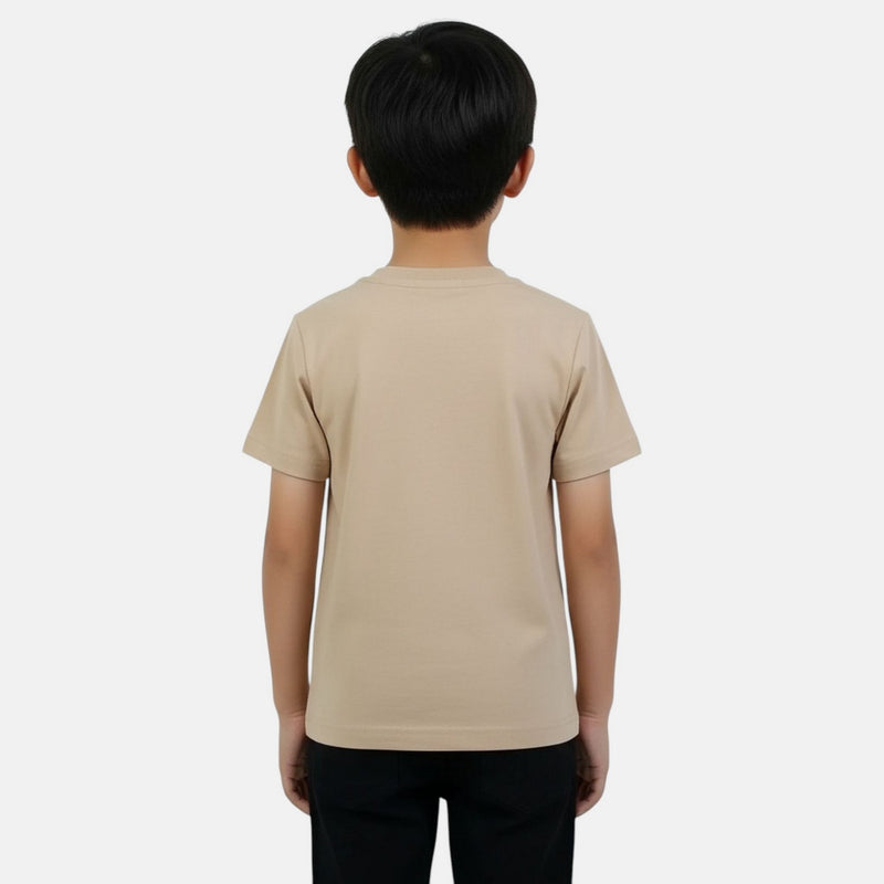 T-Shirt Manches Courtes Ellesse Garcon - Beige