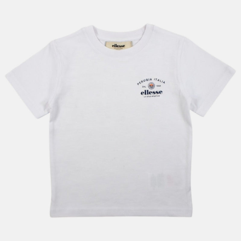 T-Shirt Manches Courtes Ellesse Garcon - Blanc