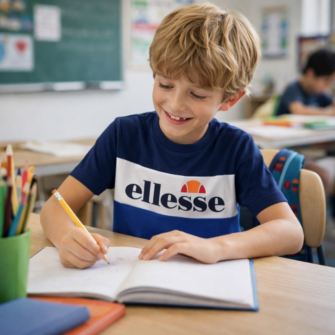Camiseta de manga corta Ellesse Boys - Azul