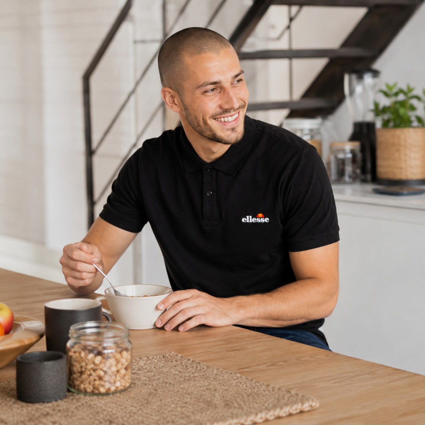 Polo de manga corta Ellesse Hombre - Negro