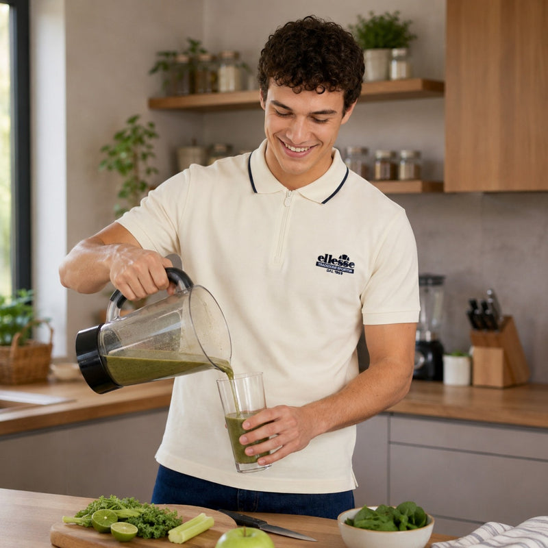 Polo Manches Courtes Ellesse Homme - Ecru