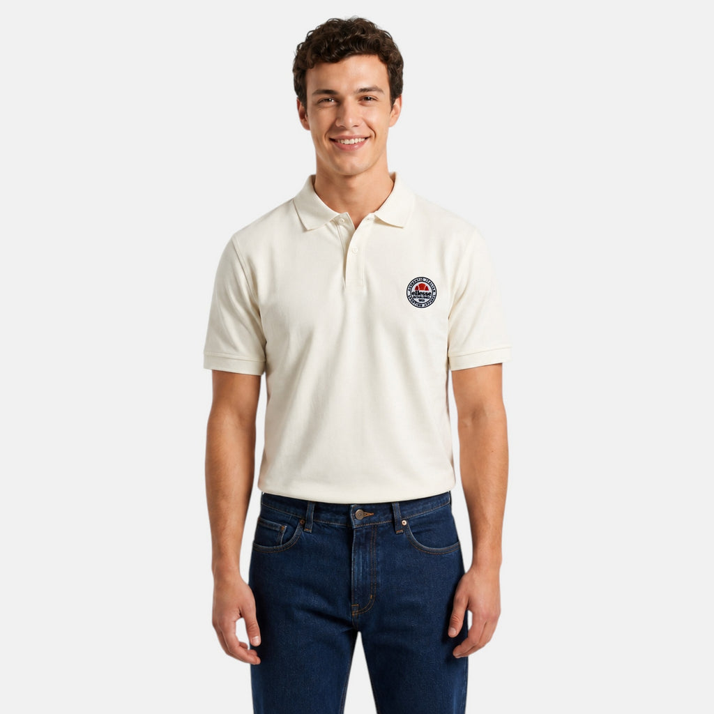 Polo Manches Courtes Ellesse Homme - Ecru