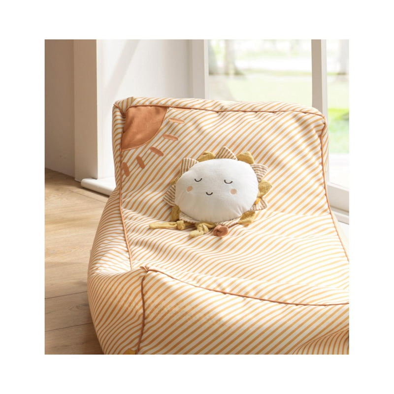 Doudou Soleil En Velours Blanc