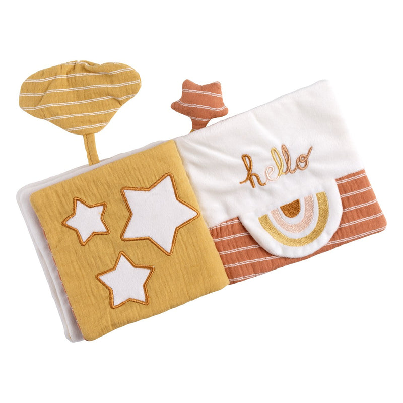 Livre D'Éveil En Velours Moutarde