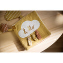 Livre D'Éveil En Velours Moutarde