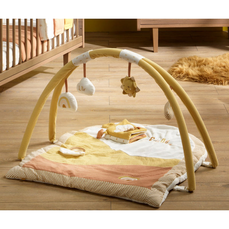 Livre D'Éveil En Velours Moutarde