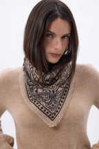 Petit Bandana Ski - Beige Creme - Femme
