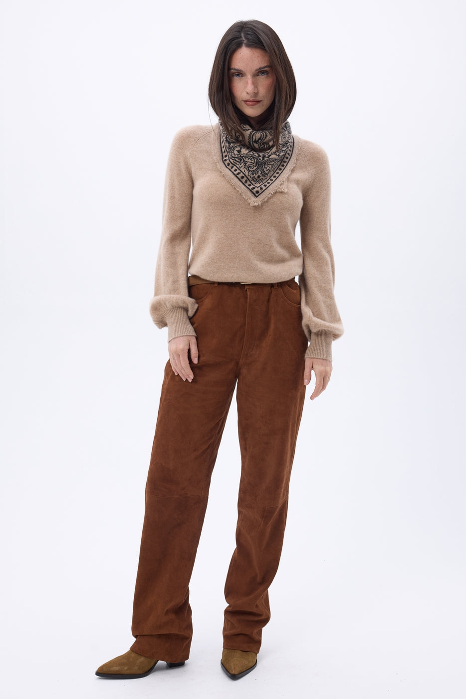 Petit Bandana Ski - Beige Creme - Femme