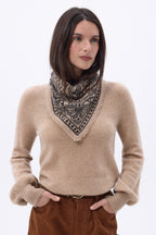 Petit Bandana Ski - Beige Creme - Femme