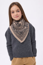 Small Ski Bandana - Cream Beige - Kids