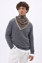 Petit Bandana Ski - Beige Creme - Homme