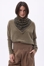 Petit Bandana Ski - Khaki Chine - Femme