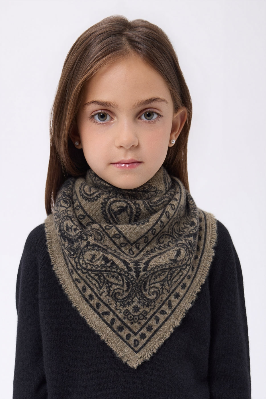 Small Ski Bandana - Mottled Khaki - Kids