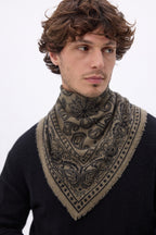 Petit Bandana Ski - Khaki Chine - Homme