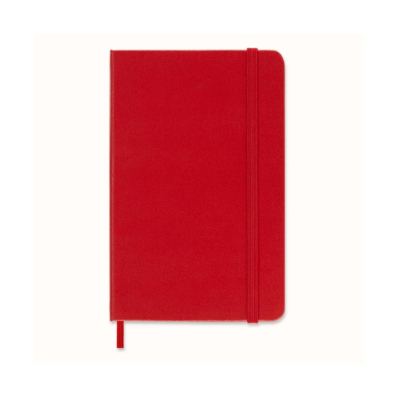 Cuaderno clásico Pocket 9X14 - Páginas rayadas - Rojo escarlata