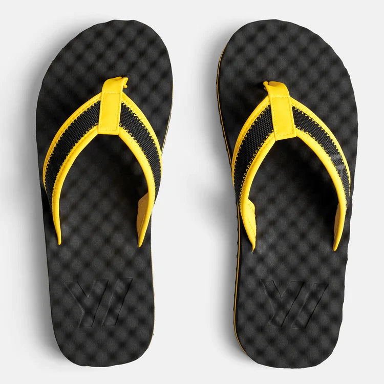 Children's Flip-Flops - Black/Yellow - Men
