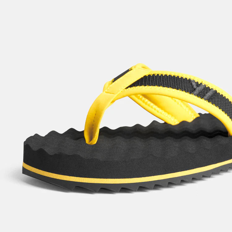Children's Flip-Flops - Black/Yellow - Men