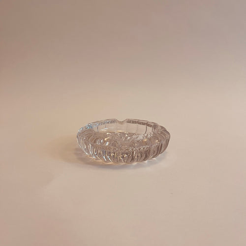 Cendrier En Verre Rond