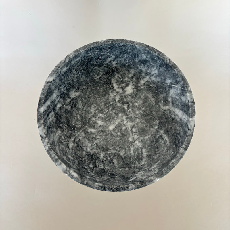 Plato de pedestal de mármol