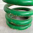 Mesa auxiliar verde de la era espacial