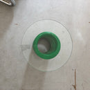 Mesa auxiliar verde de la era espacial