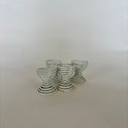 Juego de 4 Hueveras Espiral Blancas