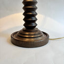 Lámpara de madera torneada al gusto de Charles Dudouyt