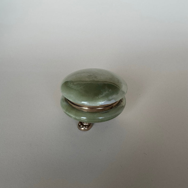 Caja vintage de ónix verde