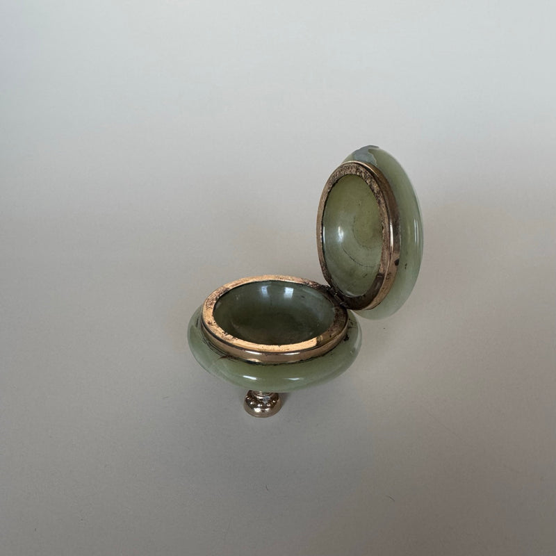 Caja vintage de ónix verde